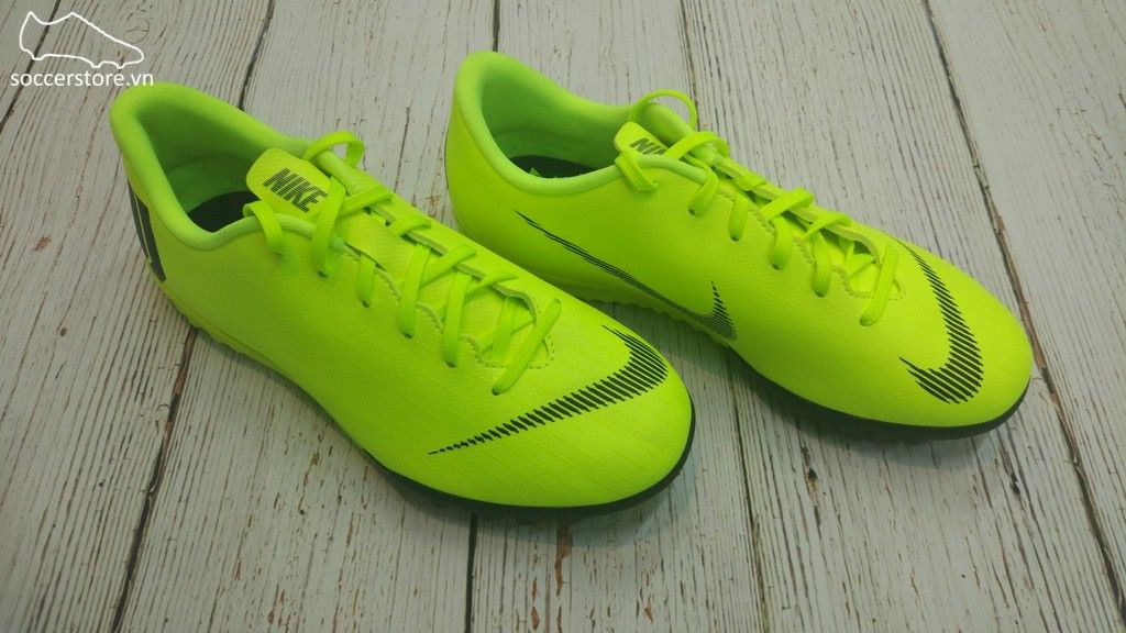 Nike Mercurial Vapor Fury XII Academy Kids TF- Volt/ Black AH7342-701