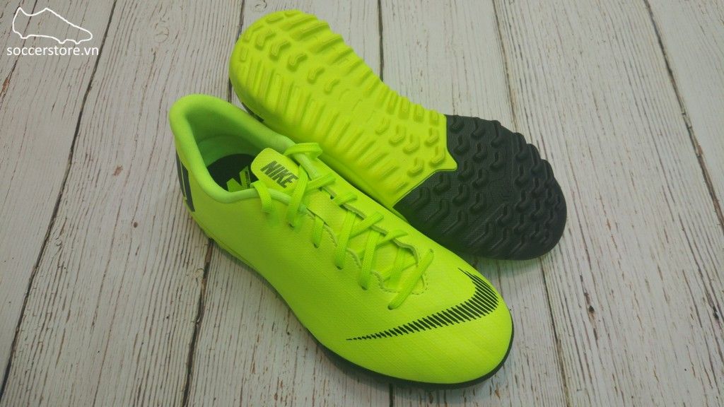 Nike Mercurial Vapor Fury XII Academy Kids TF- Volt/ Black AH7342-701