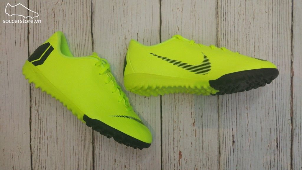 Nike Mercurial Vapor Fury XII Academy Kids TF- Volt/ Black AH7342-701