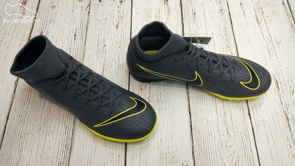 Nike Mercurial Superfly VI Academy TF – Dark Grey/ Black/ Yellow AH7370-070