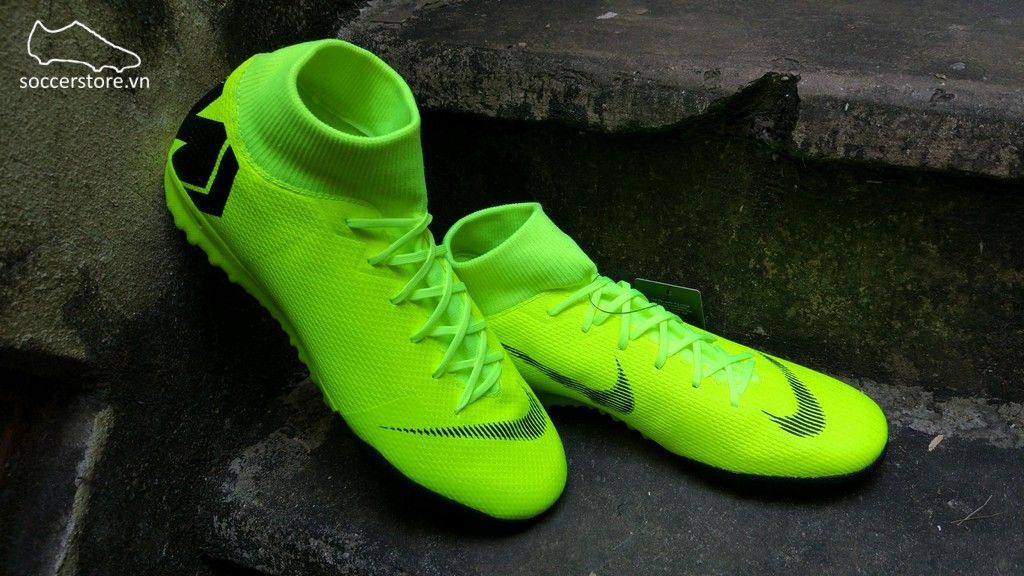 Nike Mercurial Superfly VI Academy TF- Volt/ Black AH7370-701