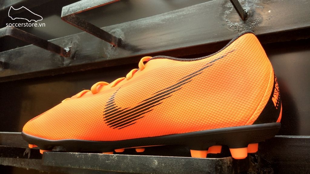 Nike Mercurial Vapor Fury XII Club FG/MG- Total Orange/ Black/ Volt AH7378-810