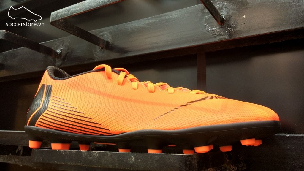 Nike Mercurial Vapor Fury XII Club FG/MG- Total Orange/ Black/ Volt AH7378-810