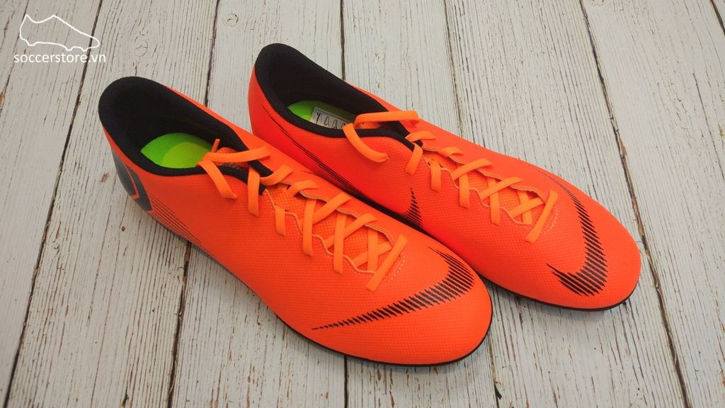 Nike Mercurial Vapor Fury XII Club FG/MG- Total Orange/ Black/ Volt AH7378-810