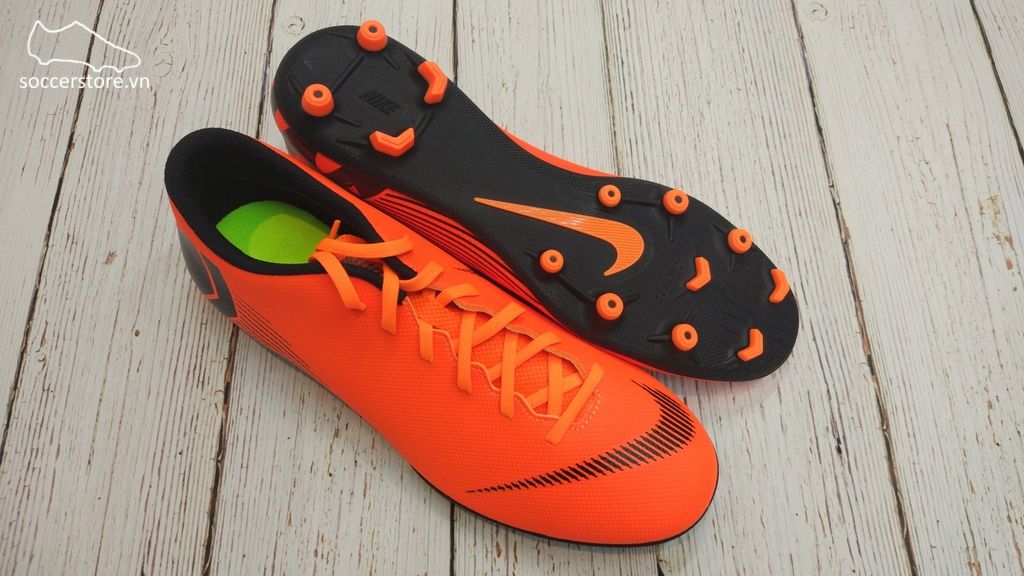 Nike Mercurial Vapor Fury XII Club FG/MG- Total Orange/ Black/ Volt AH7378-810