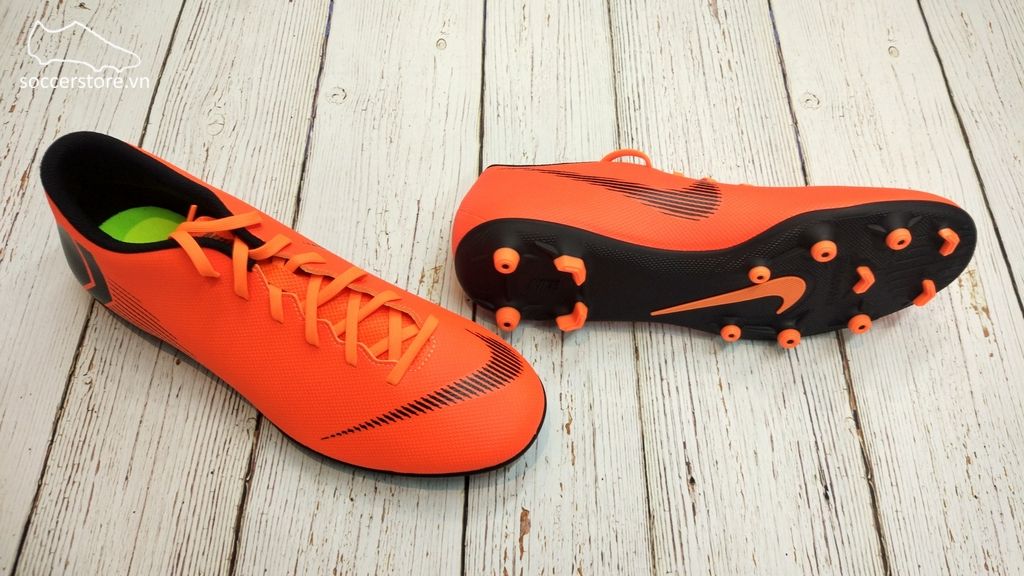 Nike Mercurial Vapor Fury XII Club FG/MG- Total Orange/ Black/ Volt AH7378-810