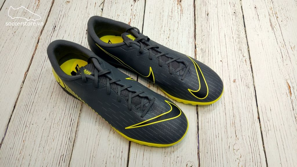 Nike Mercurial Vapor XII Academy TF - Dark Grey/ Black/ Yellow AH7384-070