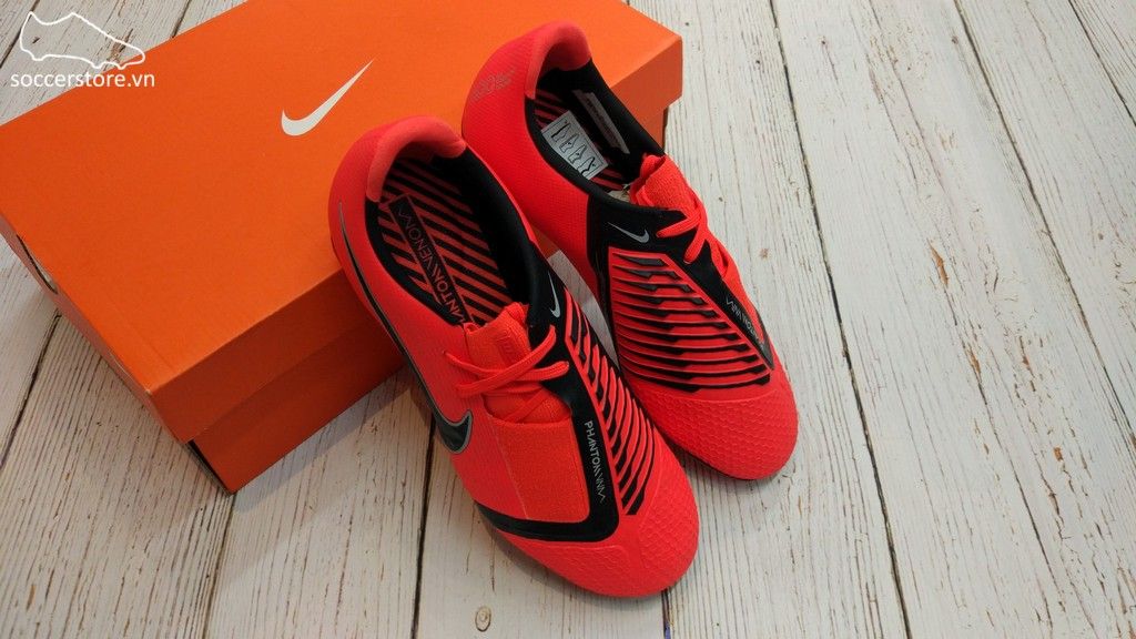 Nike Phantom VNM Elite Kids FG - Bright Crimson/ Black AO0401-600