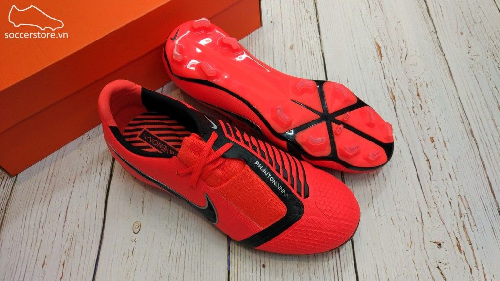 Nike Phantom VNM Elite Kids FG - Bright Crimson/ Black AO0401-600
