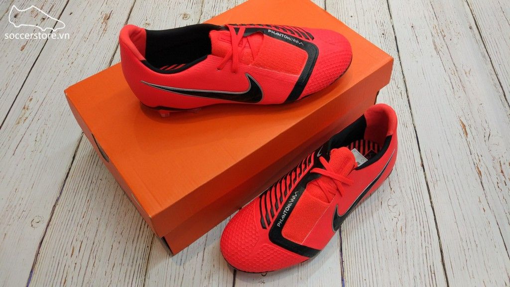 Nike Phantom VNM Elite Kids FG - Bright Crimson/ Black AO0401-600
