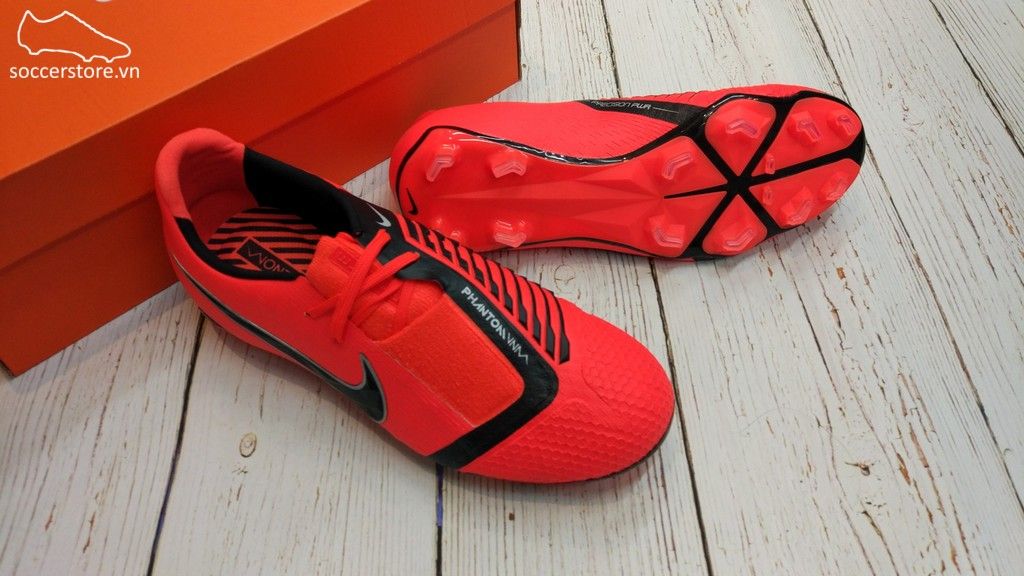 Nike Phantom VNM Elite Kids FG - Bright Crimson/ Black AO0401-600