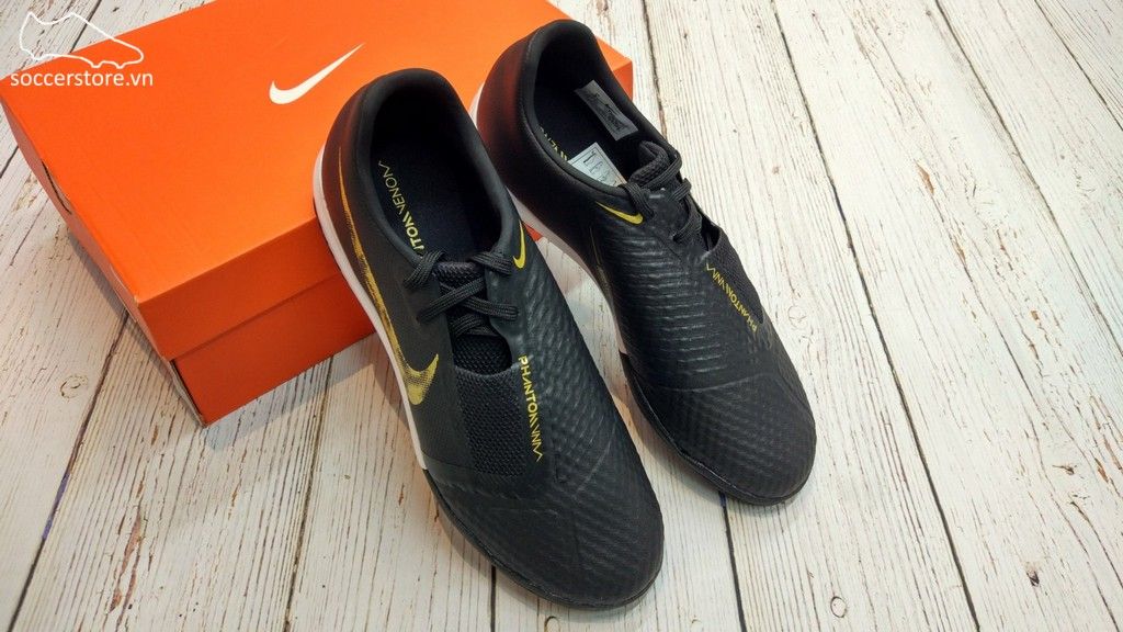Nike Phantom VNM Academy TF - Black/ Metallic Gold AO0571-077