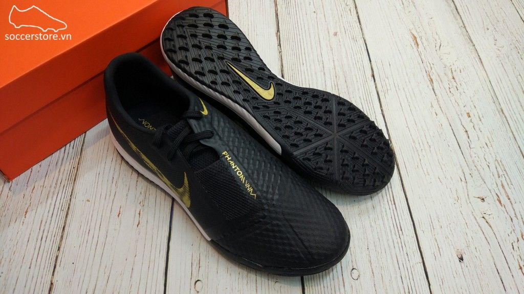 Nike Phantom VNM Academy TF - Black/ Metallic Gold AO0571-077
