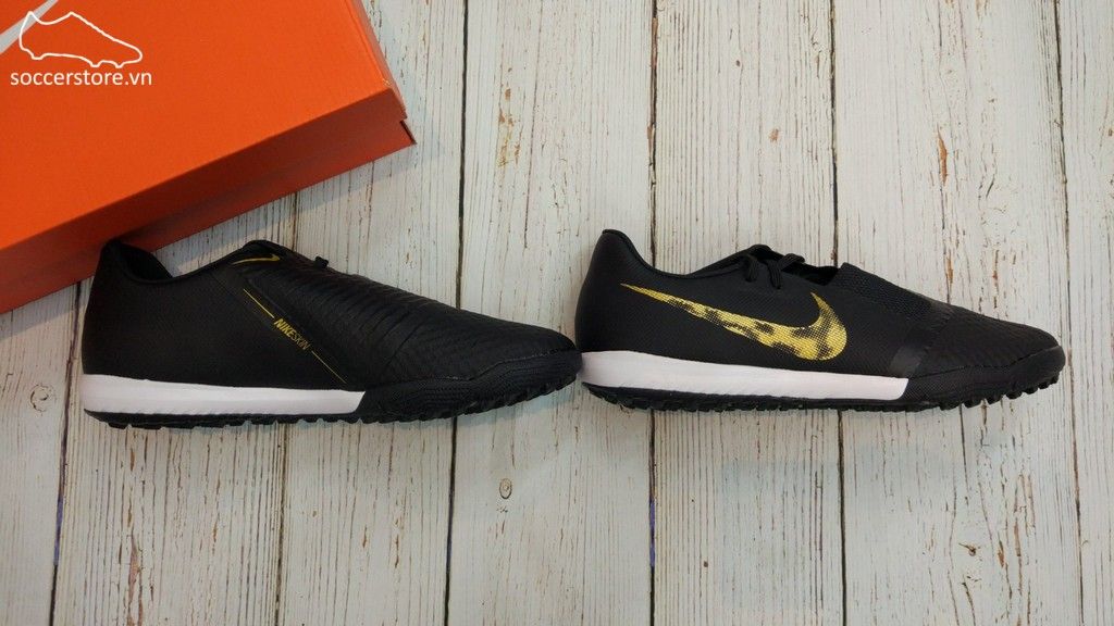 Nike Phantom VNM Academy TF - Black/ Metallic Gold AO0571-077