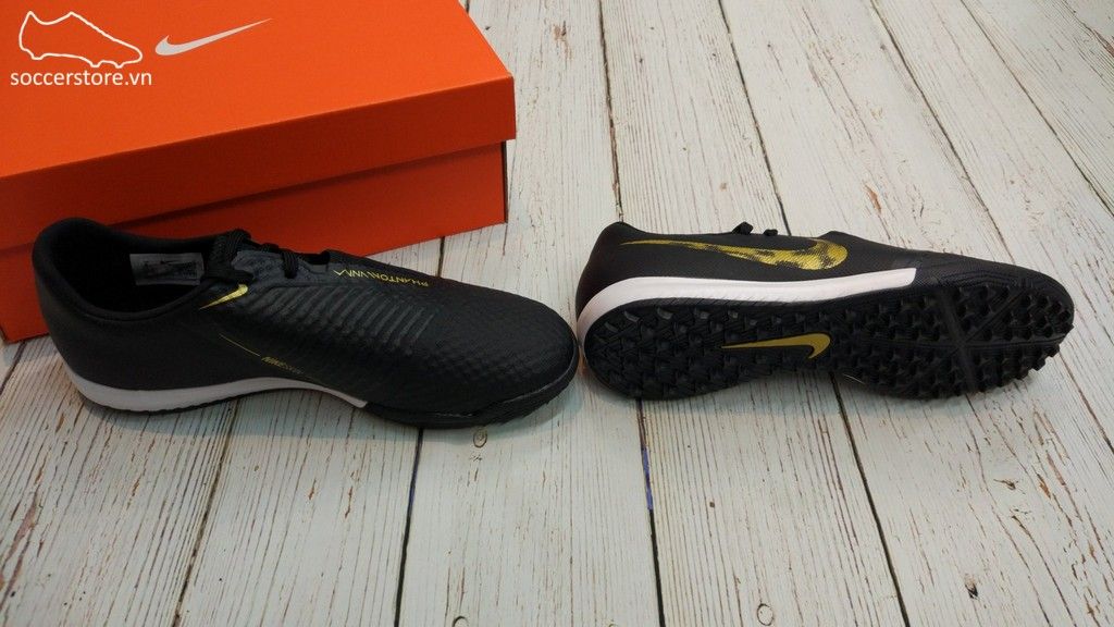 Nike Phantom VNM Academy TF - Black/ Metallic Gold AO0571-077
