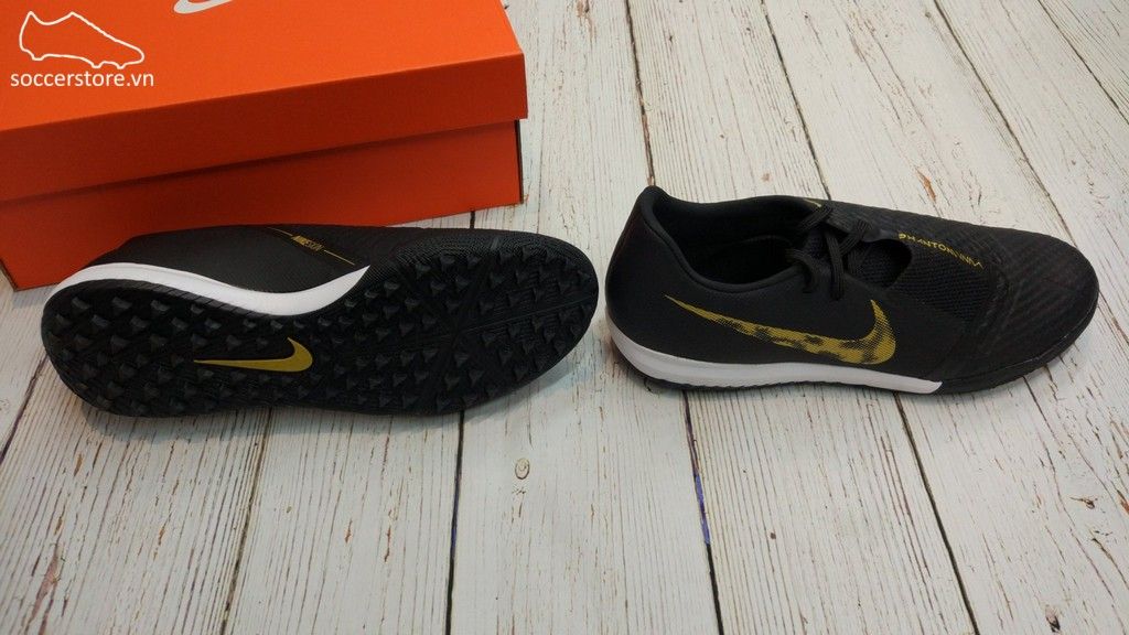 Nike Phantom VNM Academy TF - Black/ Metallic Gold AO0571-077