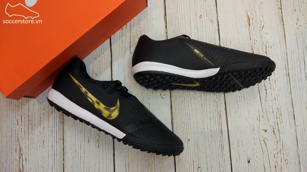 Nike Phantom VNM Academy TF - Black/ Metallic Gold AO0571-077
