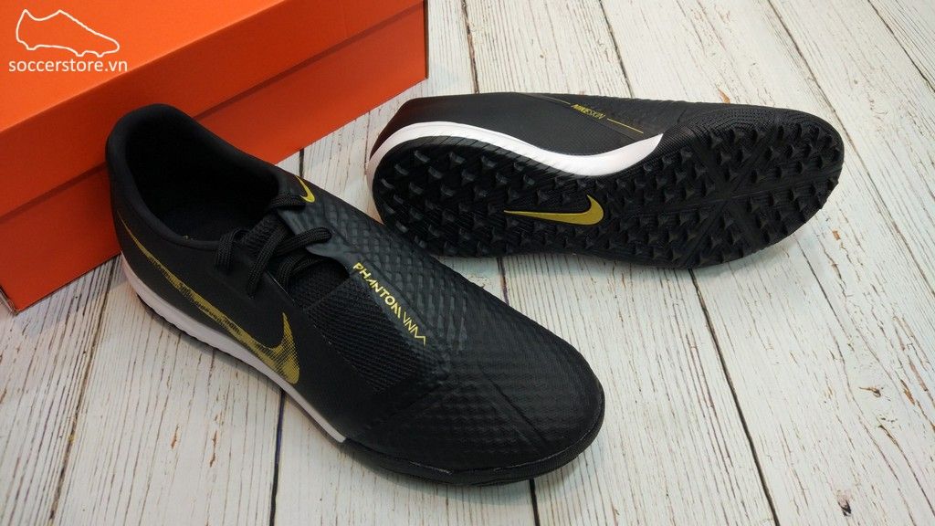 Nike Phantom VNM Academy TF - Black/ Metallic Gold AO0571-077
