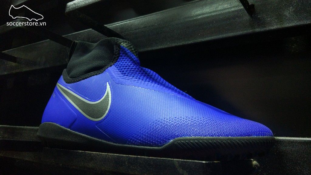 Nike React Phantom VSN Surge Pro DF TF- Racer Blue/ Black/ Metallic Silver/ Volt AO3277-400