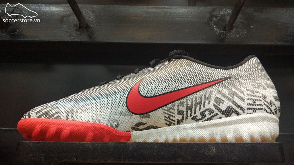 Nike Mercurial Vapor XII Academy Neymar Kids TF- White/ Challenge Red/ Black AO9476-170