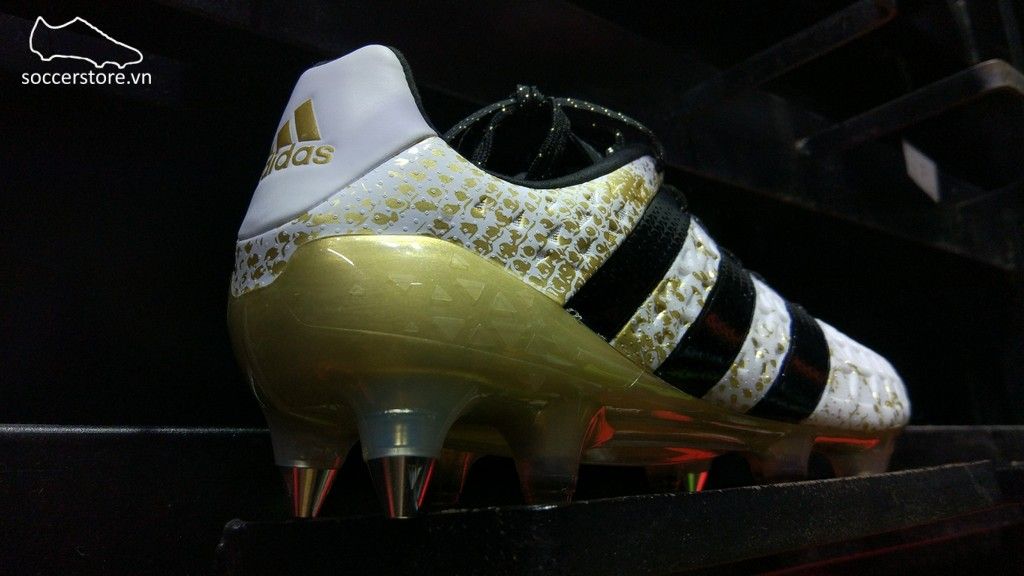 Adidas Ace 16.1 SG- White/ Core Black/ Gold Metallic AQ6368