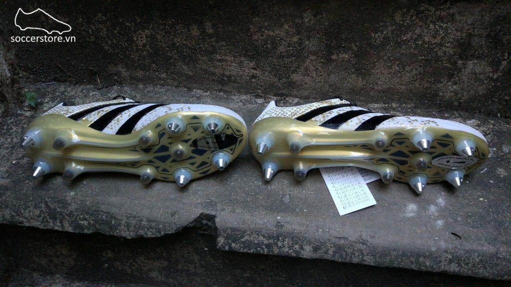 Adidas Ace 16.1 SG- White/ Core Black/ Gold Metallic AQ6368