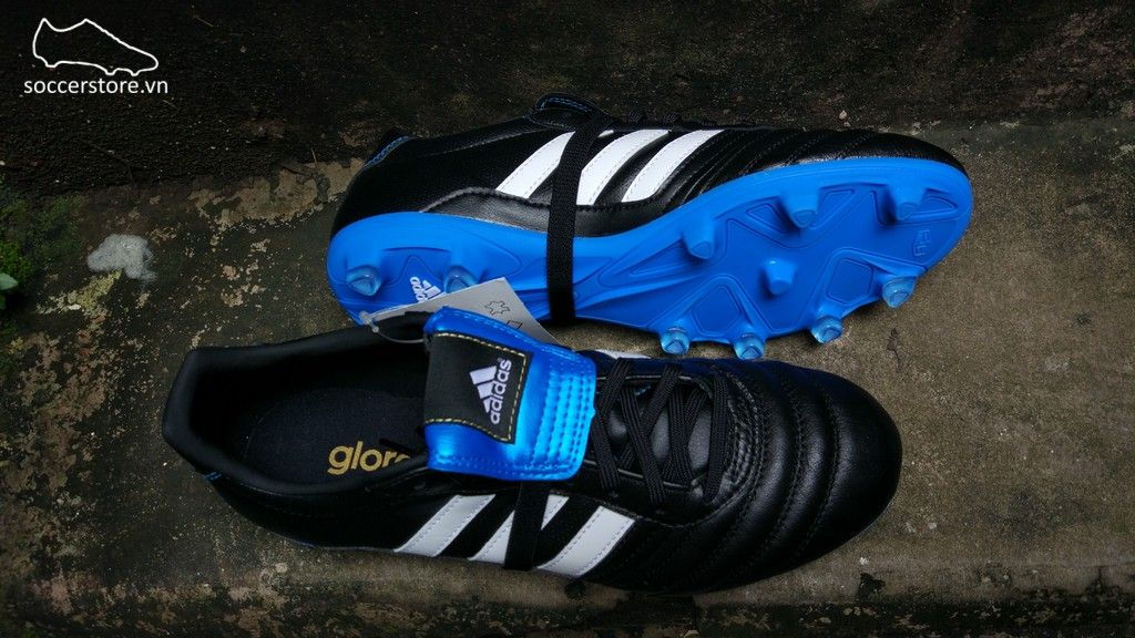 Adidas Gloro 15.1 FG- Core Black/ White/ Solar Blue B36019