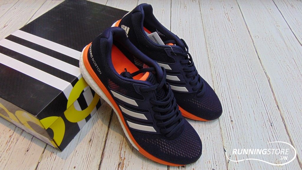 Adidas Adizero Boston 7 - Legend Ink / Raw White / True Orange -B37383