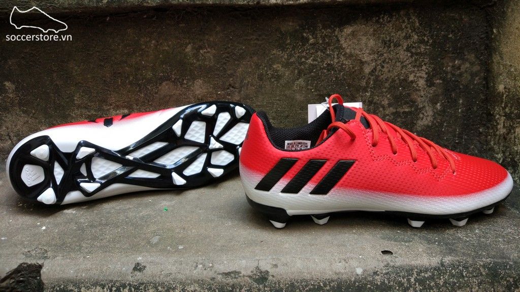 Adidas Messi 16.3 Kids FG/AG- Red/ Core Black/ White BA9148