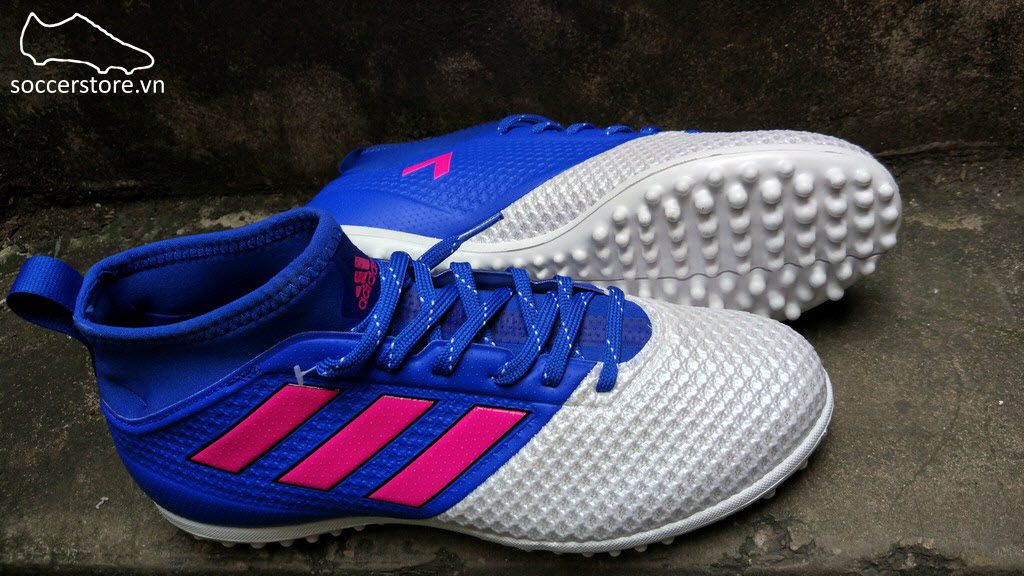 Adidas Ace 17.3 Primemesh TF- White/ Blue 