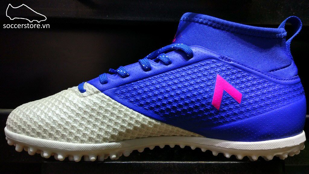 Adidas Ace 17.3 Primemesh TF- White/ Blue 