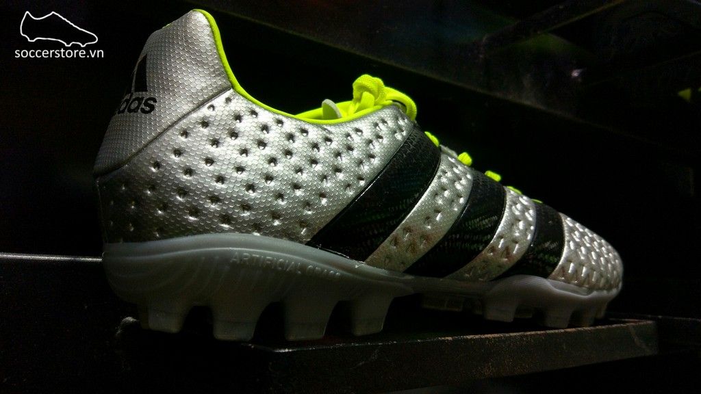 Adidas Ace 16.4 AG- Silver Metallic/ Core Black/ Solar Yellow BB3779