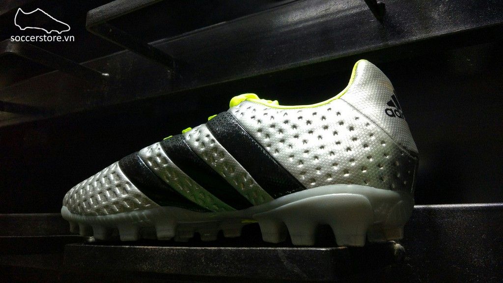 Adidas Ace 16.4 AG- Silver Metallic/ Core Black/ Solar Yellow BB3779
