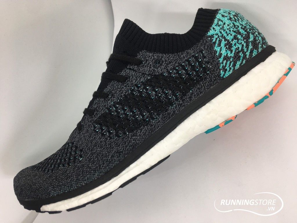 Adidas Adizero Prime Primeknit Boost- Black/ Clear Grey/ White - BB6564