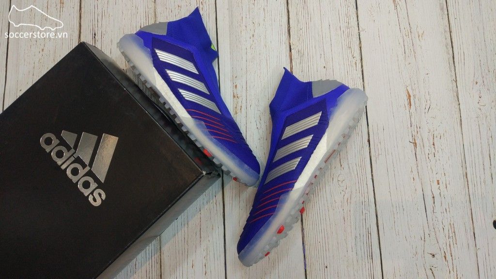 Adidas Predator Tango 19+ TF - Bold Blue Silver Metallic Football Blue- BB9082