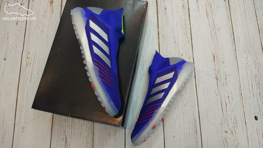 Adidas Predator Tango 19+ TF - Bold Blue Silver Metallic Football Blue- BB9082