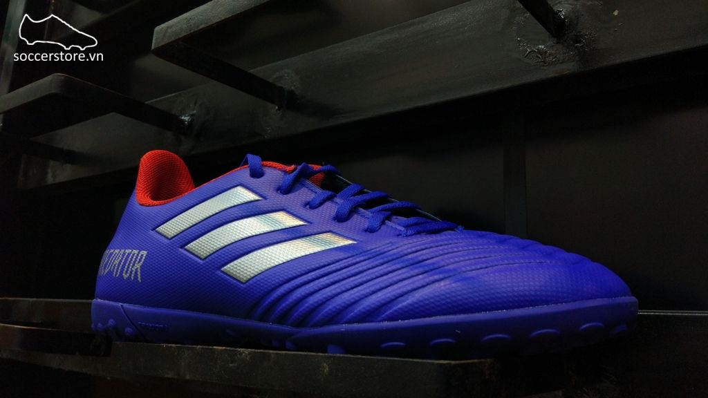 Adidas Predator Tango 19.4 TF- Bold Blue/ Silver Metallic/ Active Red BB9085