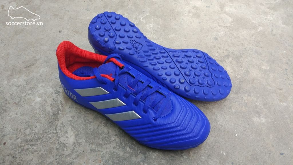 Adidas Predator Tango 19.4 TF- Bold Blue/ Silver Metallic/ Active Red BB9085