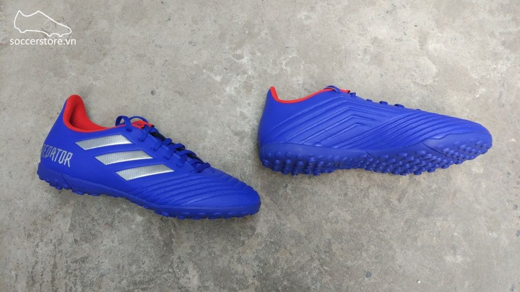 Adidas Predator Tango 19.4 TF- Bold Blue/ Silver Metallic/ Active Red BB9085