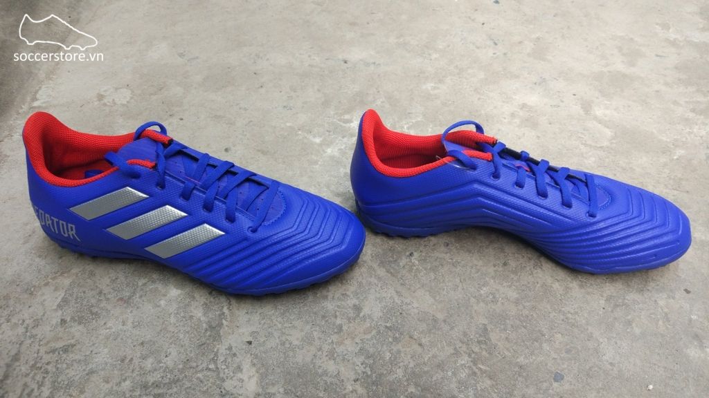 Adidas Predator Tango 19.4 TF- Bold Blue/ Silver Metallic/ Active Red BB9085