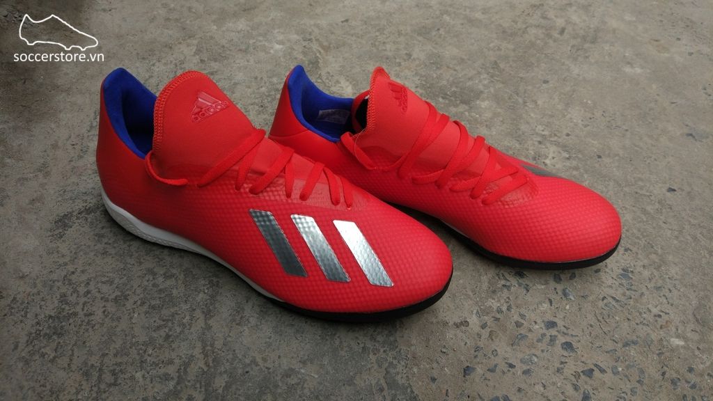 Adidas X Tango 18.3 TF-Active Red/ Silver Metallic/ Bold Blue BB9399
