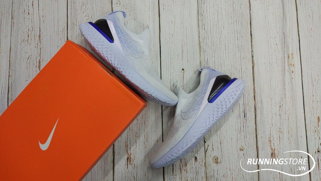 Nike Epic Phantom React Flyknit- White/ Hydrogen Blue BV0417-101