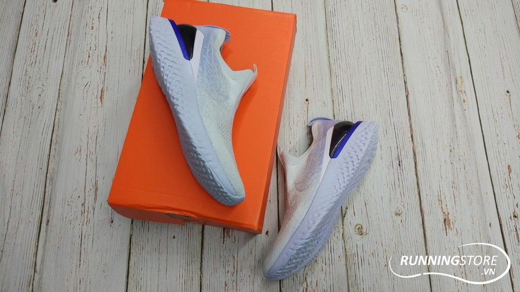 Nike Epic Phantom React Flyknit- White/ Hydrogen Blue BV0417-101