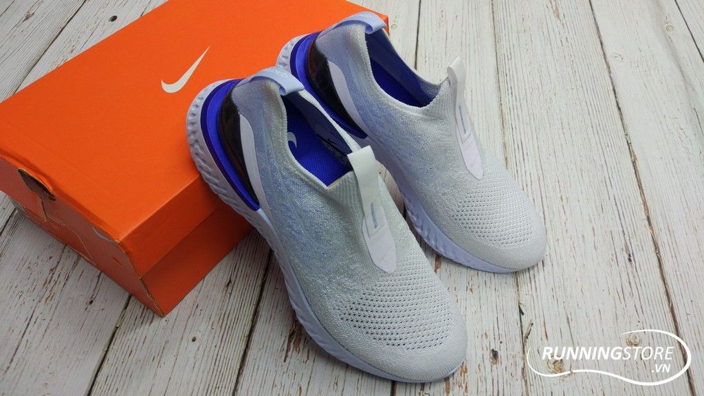 Nike Epic Phantom React Flyknit- White/ Hydrogen Blue BV0417-101