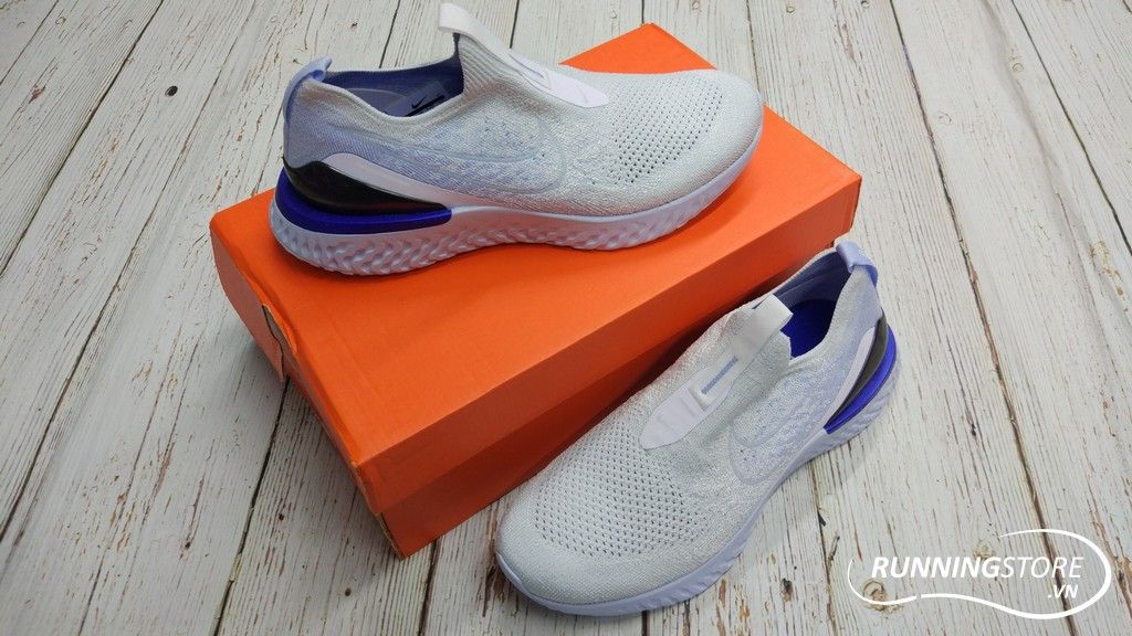 Nike Epic Phantom React Flyknit- White/ Hydrogen Blue BV0417-101