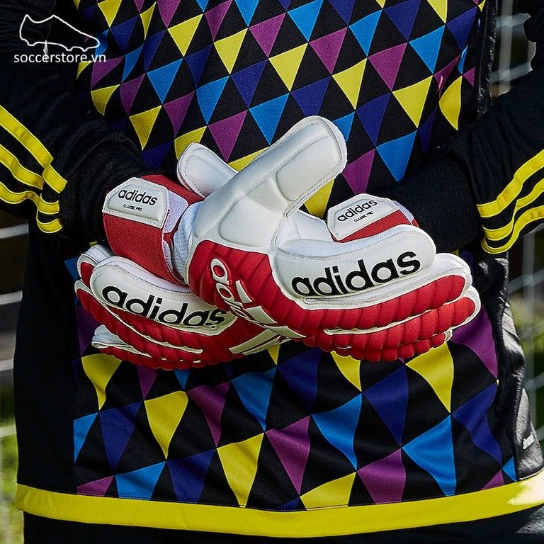 Adidas Classic Pro- Real Coral/ White GK Gloves CF0103