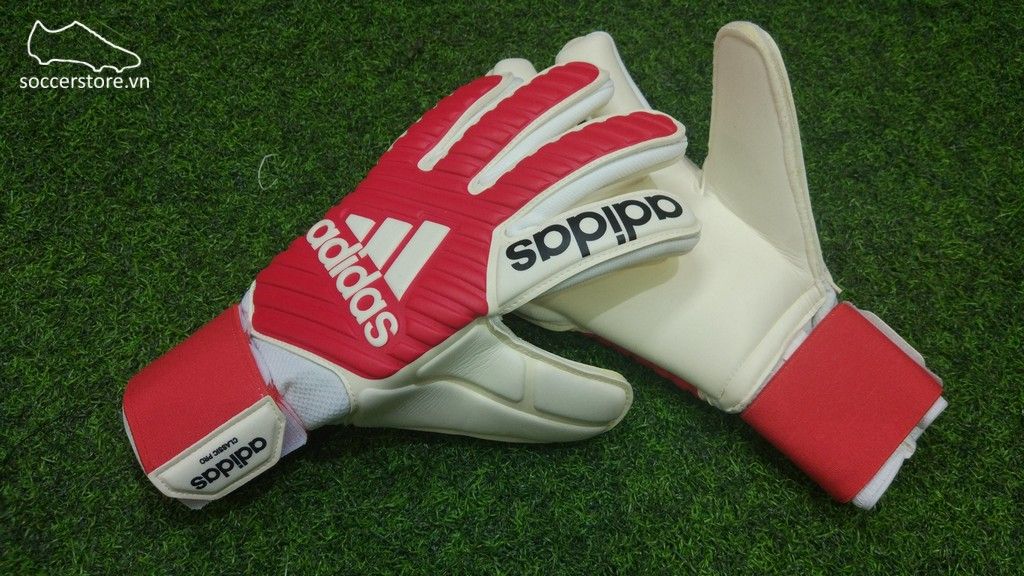 Adidas Classic Pro- Real Coral/ White GK Gloves CF0103