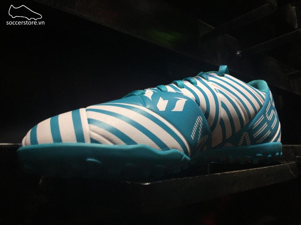 Adidas Nemeziz Messi 17.4 TF- White/ Legend Ink/ Energy Blue CG2974