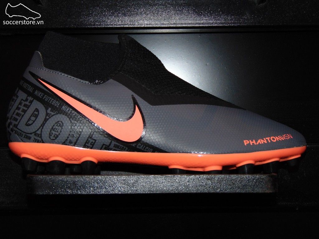 Nike Phantom VSN Academy AG Fire Pack- Dark Grey/ Bright Mango/ Black CK0412-080