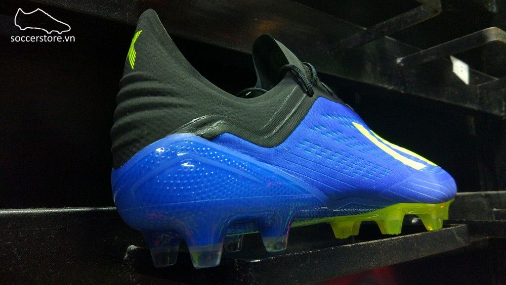 Adidas X 18.1 FG- Football Blue/ Solar Yellow/ Core Black CM8365